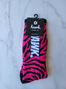 HAWK. Pink/Black Tiger Stripes