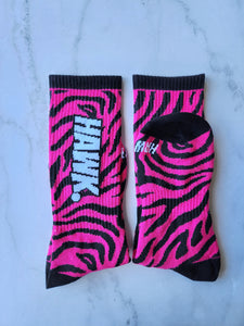 HAWK. Pink/Black Tiger Stripes